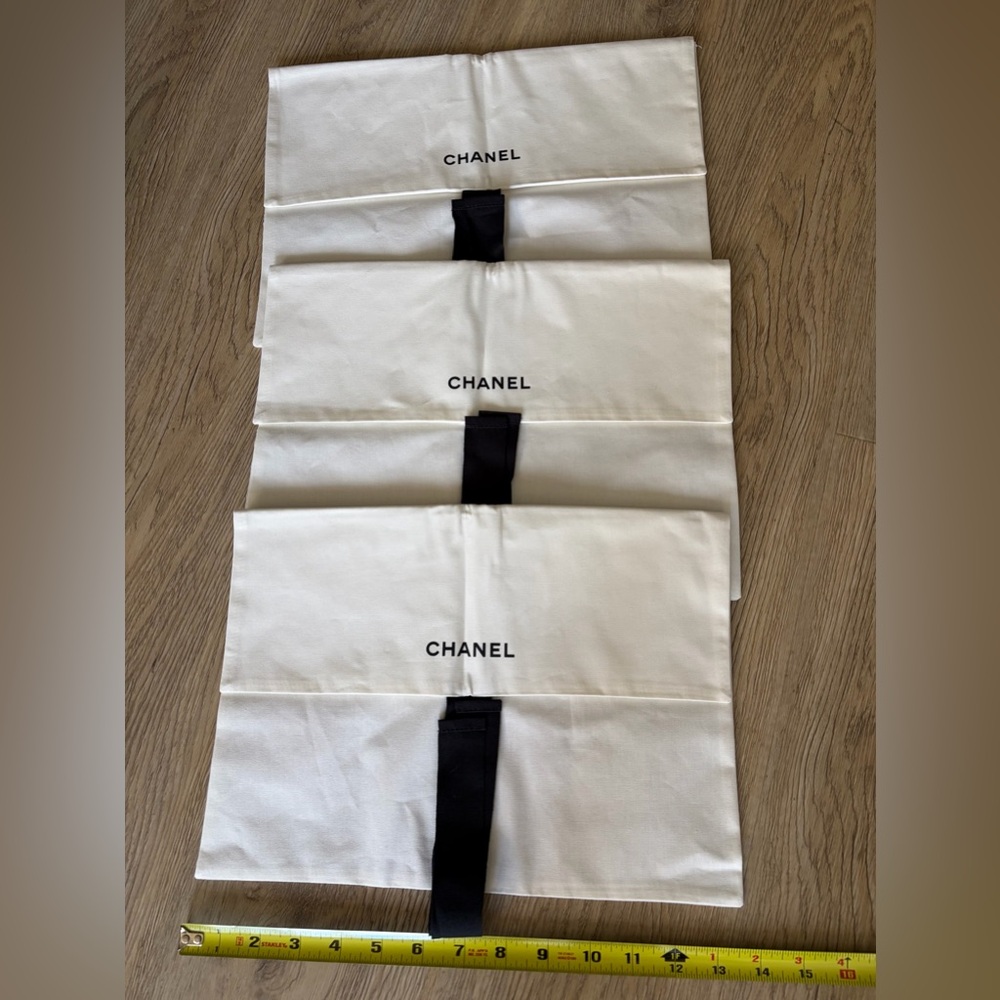 SET OF 3 CHANEL READY TO WEAR DUST BAGS